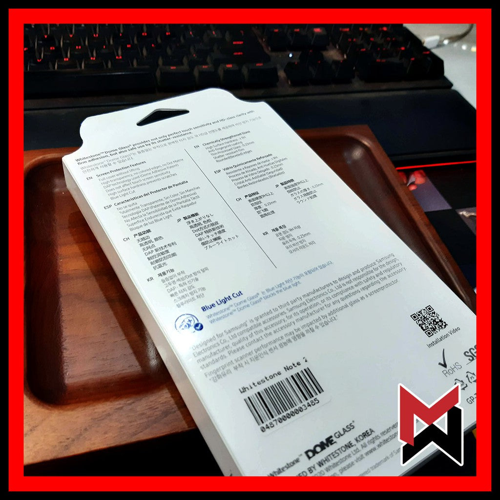 Whitestone Dome - Note 20 Ultra Loca Tempered Glass - Replacement Kit - No UV Light Included