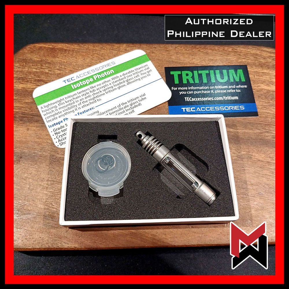 TEC - T323P Ti Isotope Photon Fob - Titanium - Tritium Trit Trits holder
