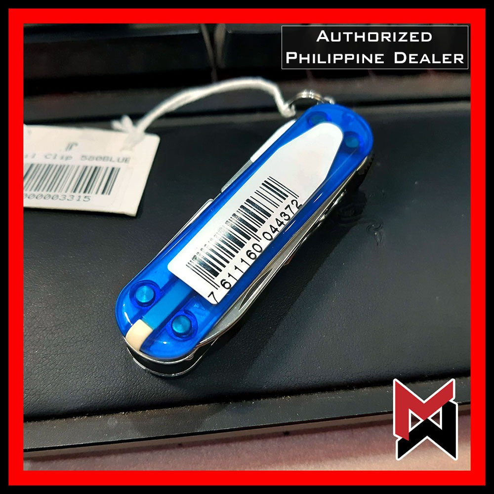 Victorinox Nail Clip 580 BLUE TRANSPARENT Nail Cutter / Nail Clipper Swiss Army 0.6463.T2