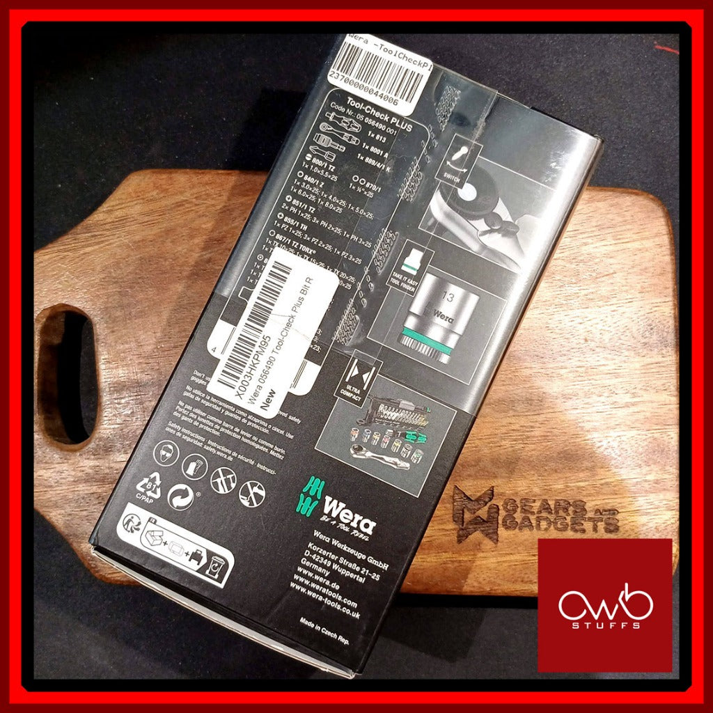 Wera Tool-Check PLUS Bit Ratchet Metric Set - 39 pc Tool Check Plus 056490