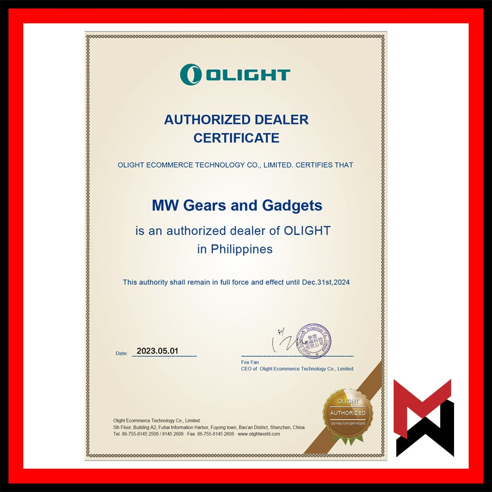 Olight Open Mini - Red - Bolt Action Pen Mini Ballpen