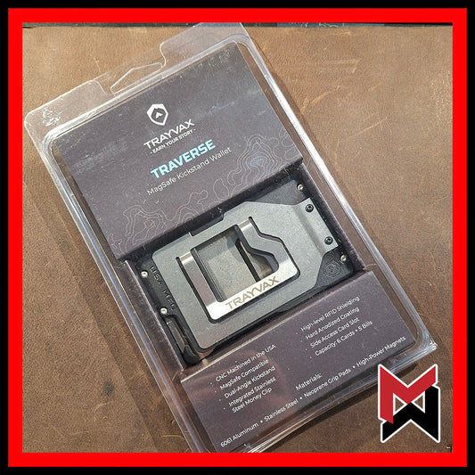 Trayvax - Traverse - Black - Magsafe Kickstand Wallet