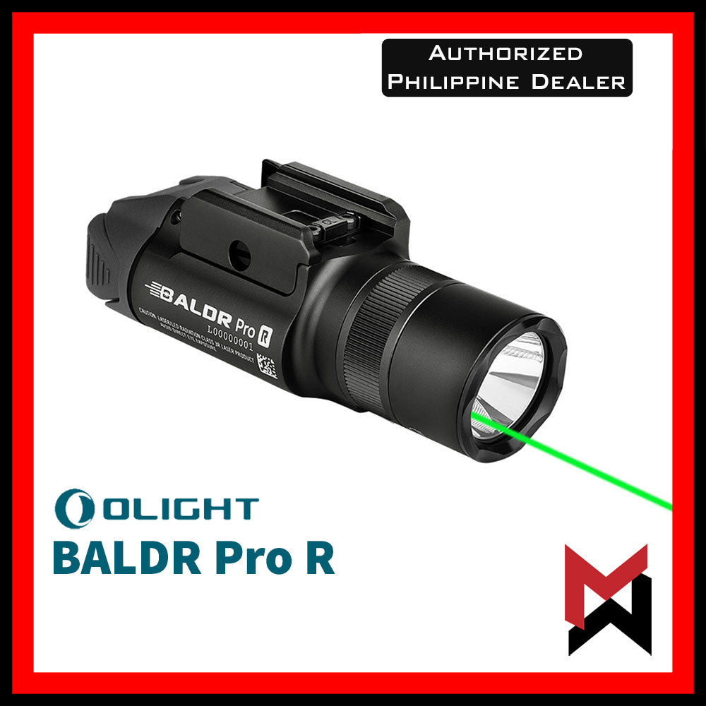 Olight Baldr Pro R - Rechargeable Led Light with Green Laser