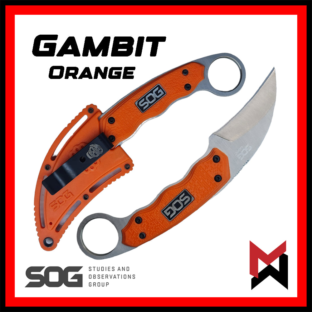 SOG Knife - Gambit - Orange