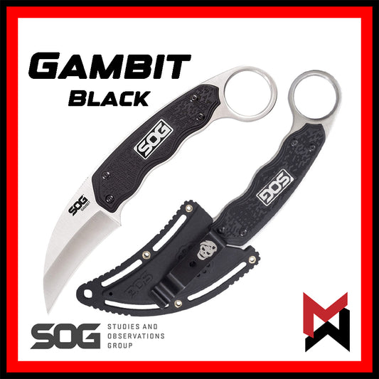 SOG Knife - Gambit - Black