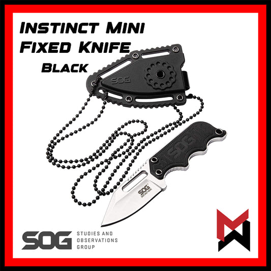 SOG Knife - Instinct Mini - Black - Neck Knife