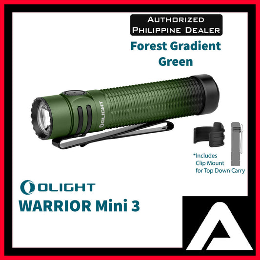 Olight Warrior Mini 3 - Forest Gradient Green - 1750 Lumens LED Flashlight - Limited Edition