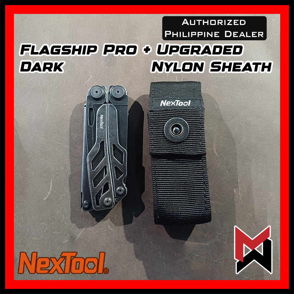 NexTool Flagship PRO Dark Edition - Black w/ Nylon Pouch