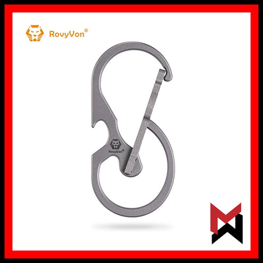 Rovyvon U8 - Titanium Carabiner Keychain