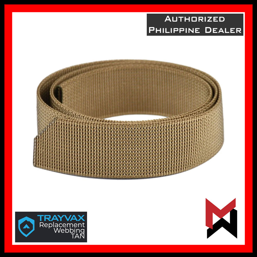 Trayvax Cinch - Webbing Belt Strap Only - Black / Tan