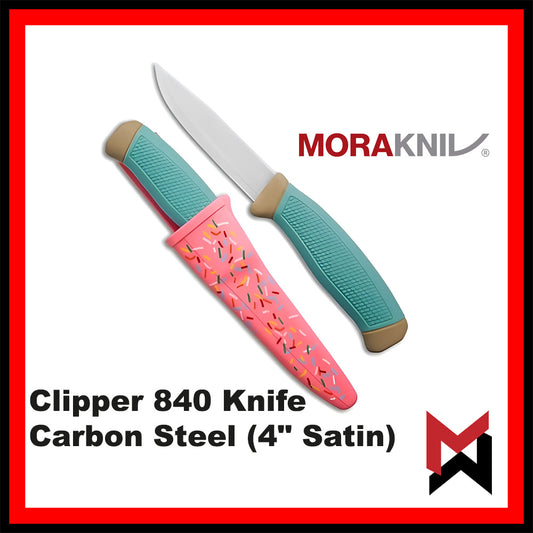 Morakniv Donut Dessert Warrior Clipper 840 Knife Carbon Steel (4" Satin)