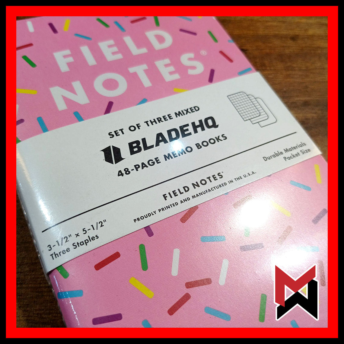 Field Notes Memo Ruled/Lined/Graph 3-Pack - Dessert Warrior Donut Theme