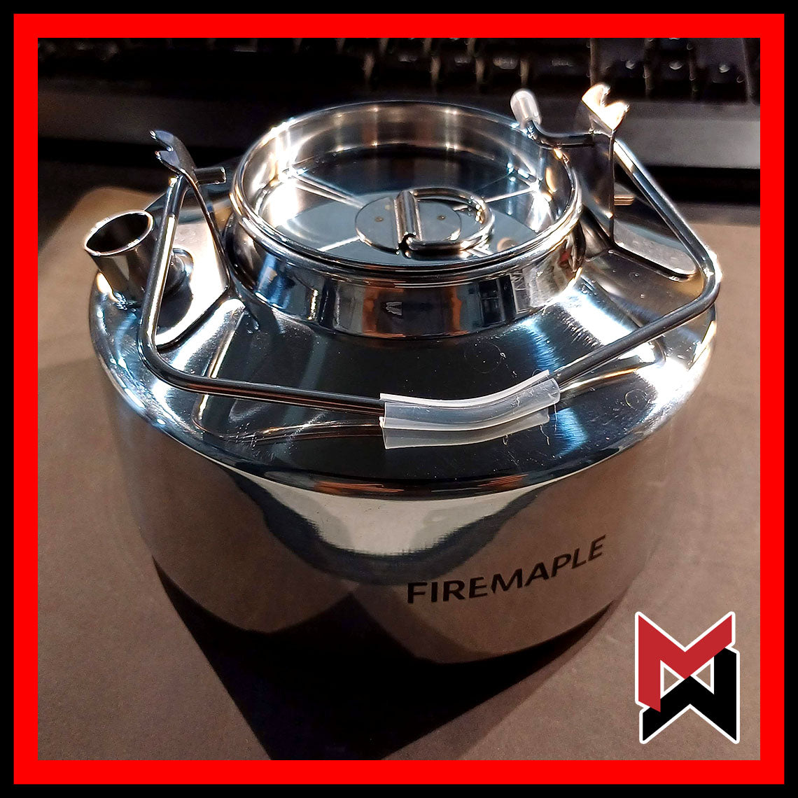 FireMaple Antarcti 1,0L Stainless Steel Kettle - Portable 1 Liter Lightweight Camping Camp Tea Pot