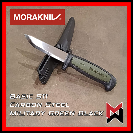 Morakniv - Basic 511 - Military Green Black