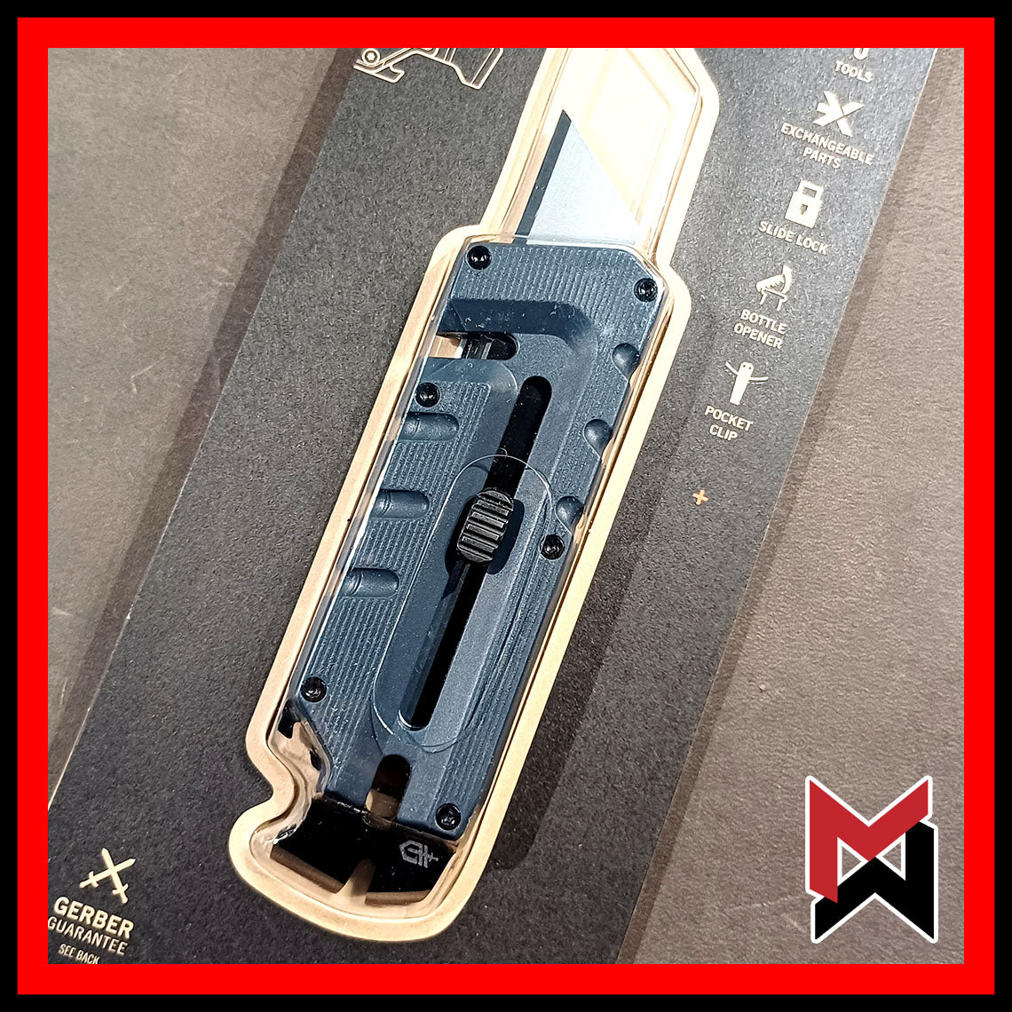 Gerber Prybrid Utility - URBAN BLUE - Prybar - Utility Blade Package Opener Box Cutter