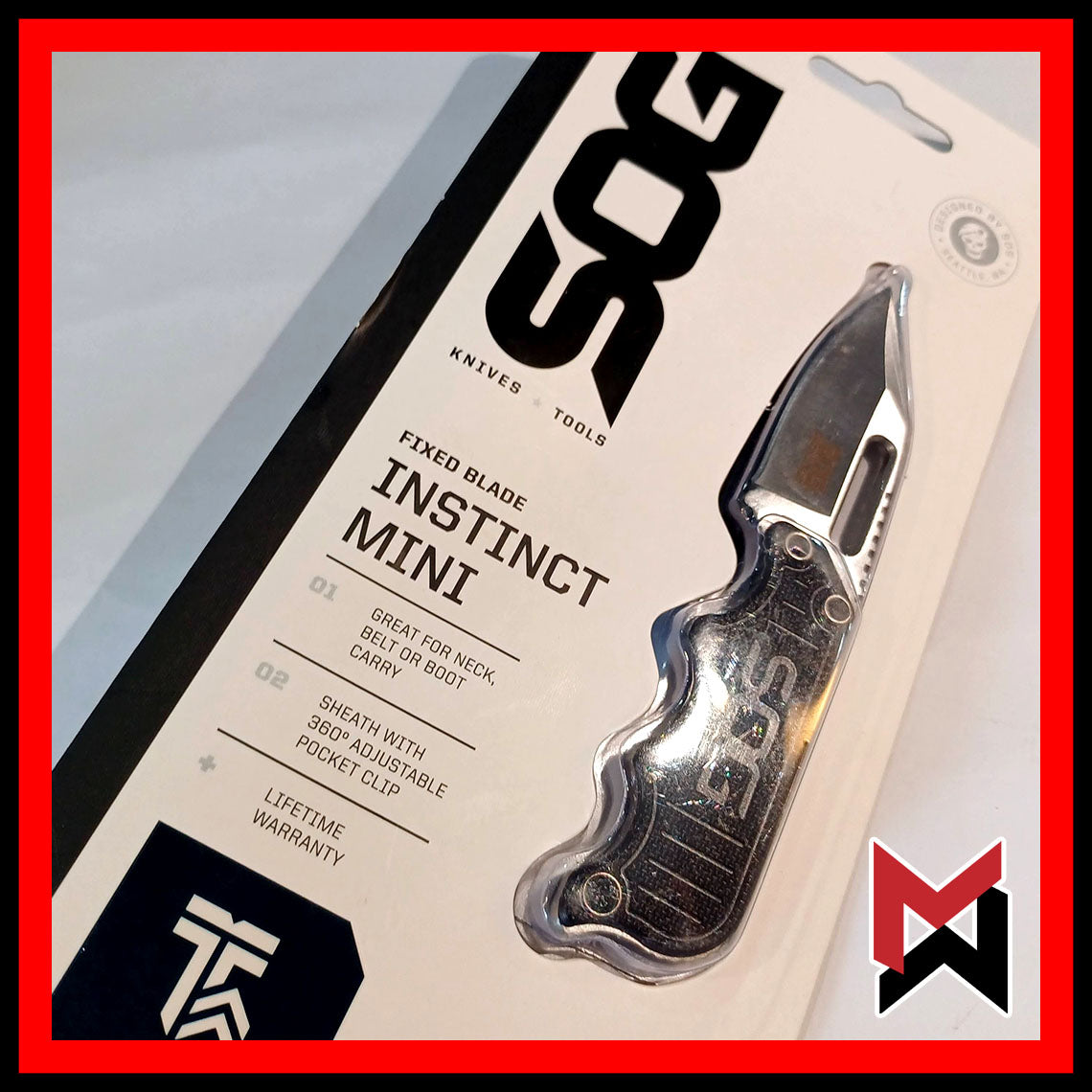 SOG - Instinct Mini - Black - Neck Knife