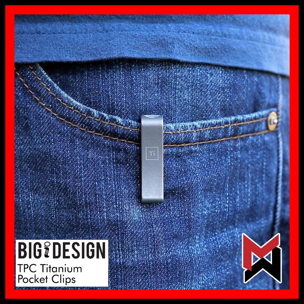 BIGiDESIGN - TPC Titanium Pocket Clip - Big Idea Design