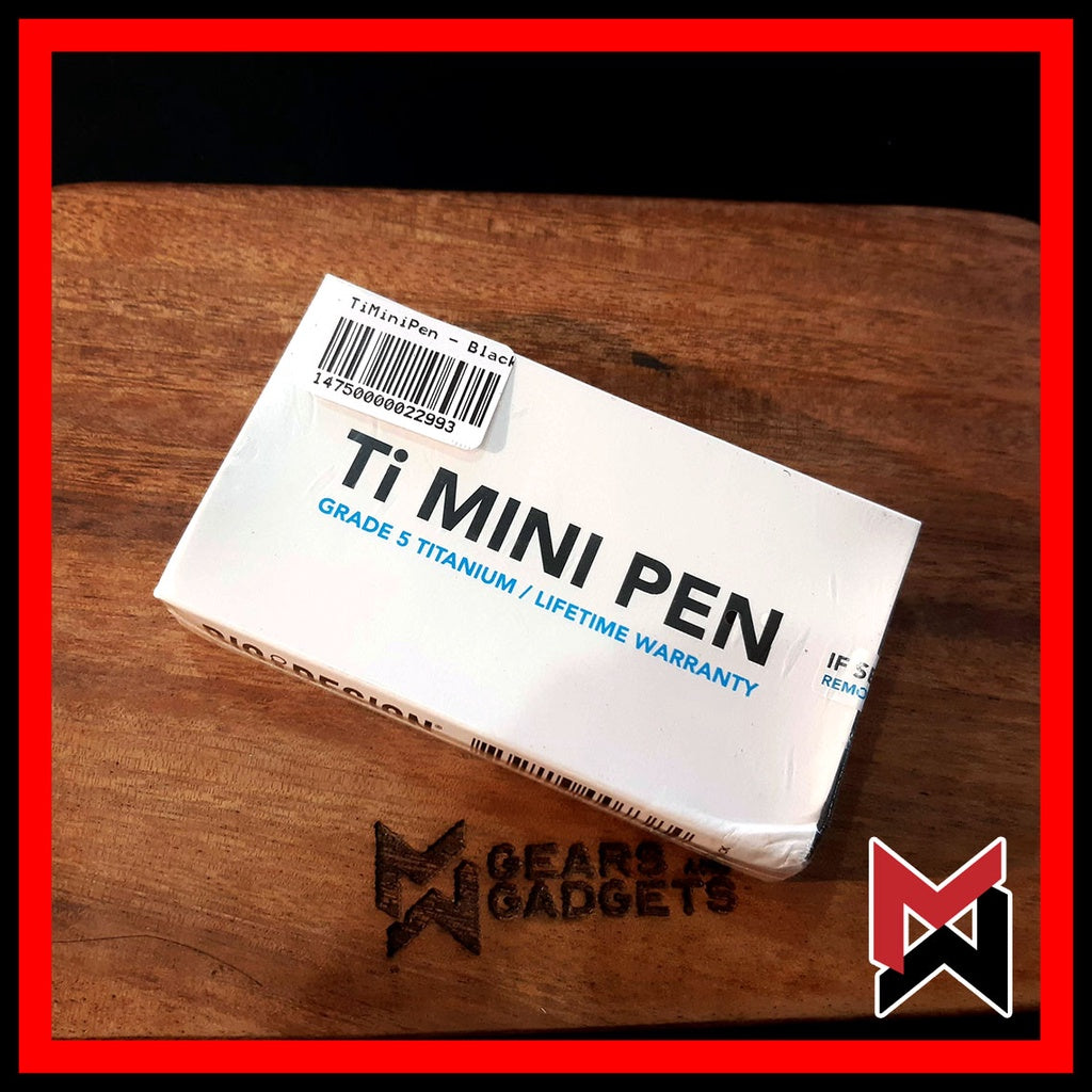 BIGiDESIGN - Ti Mini Pen - BLACK - Titanium - Big Idea Design