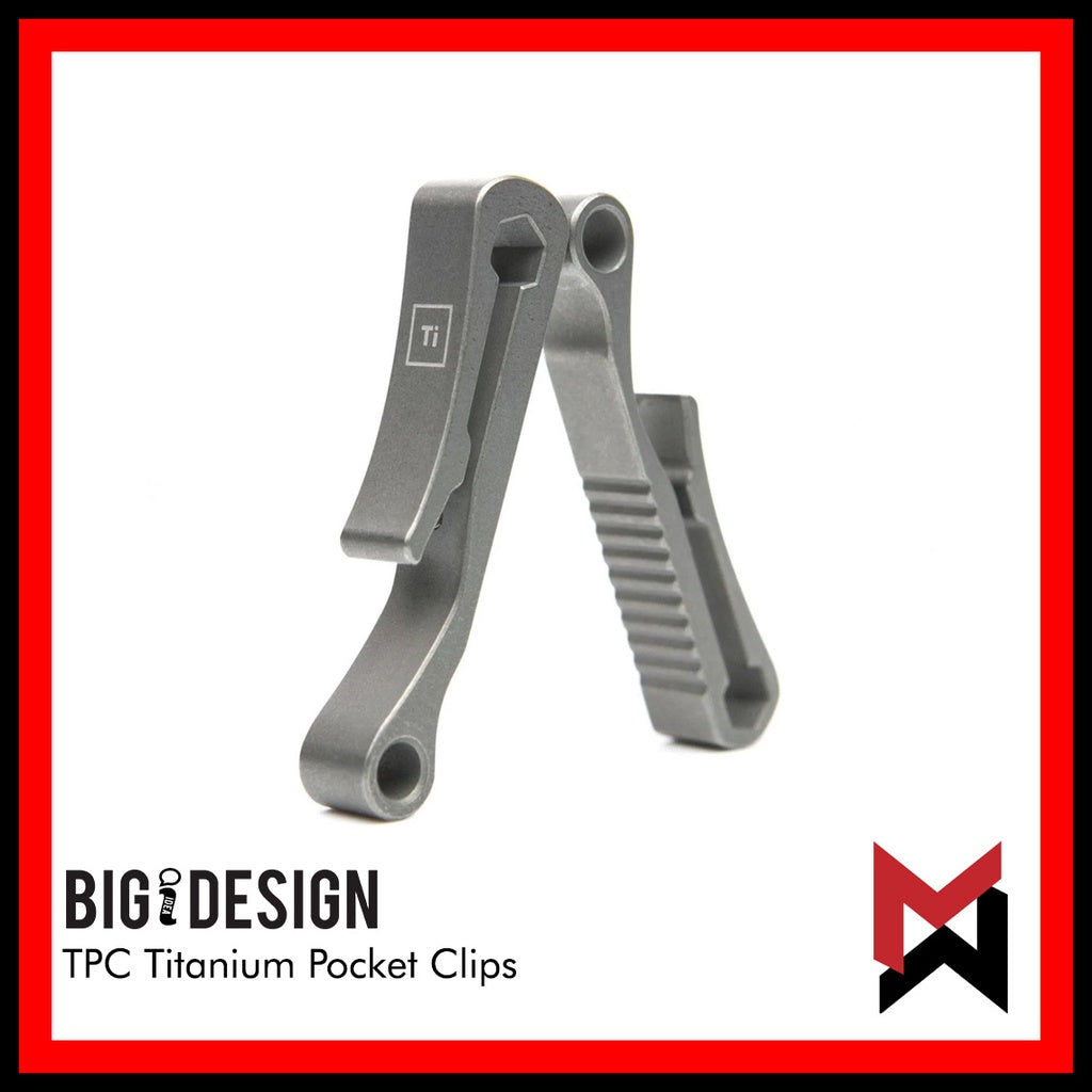 BIGiDESIGN - TPC Titanium Pocket Clip - Big Idea Design