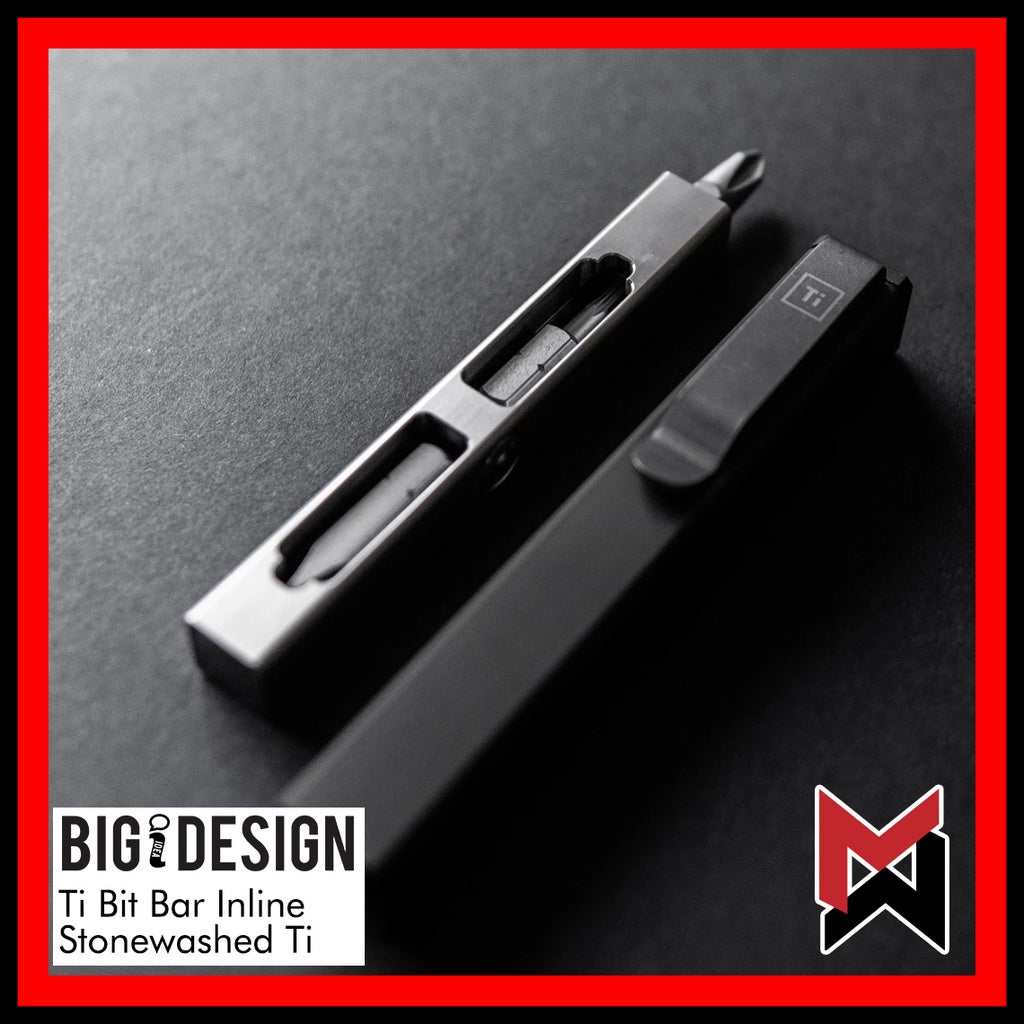 BIGiDESIGN - Bit Bar Inline - Stone Washed Ti - Bitbar Titanium