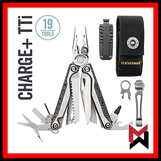 Leatherman Charge Plus TTI / Pocket Clip / lanyard / Half Bit Set / Nylon Sheath