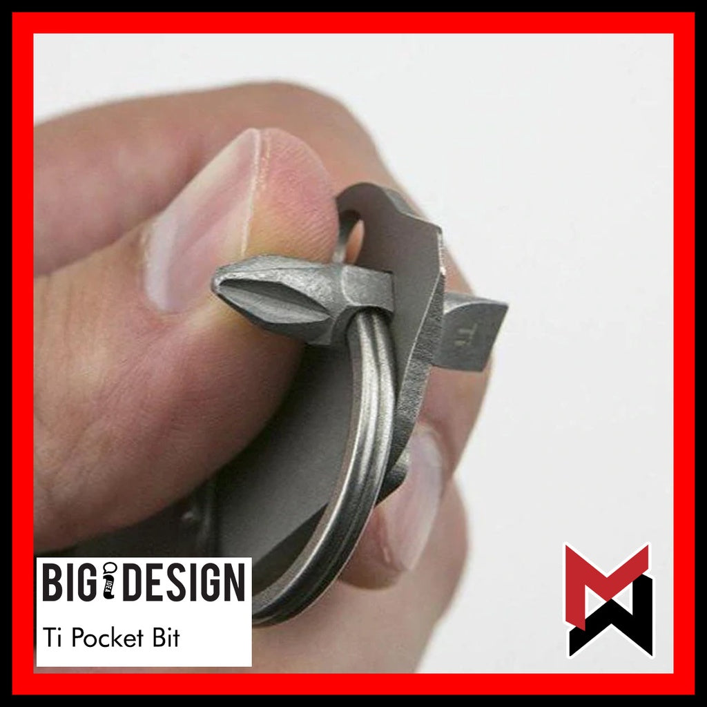 BIGiDESIGN - Ti Pocket Bit - Hex / Round - Titanium - Big Idea Design