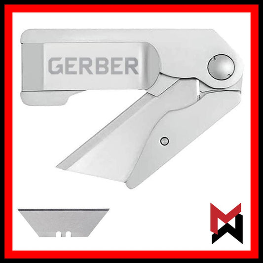 Gerber EAB - Box Cutter / Package Opener - Utility Blade Holder w/ Liner Lock for Safety