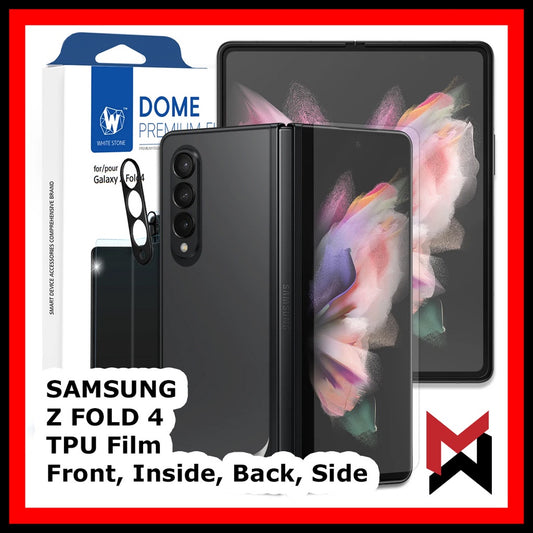 Samsung Galazy Z Fold 4 /5 Hydrogel Whitestone Dome TPU Film - Fold4 Zfold 4 Hydro gel