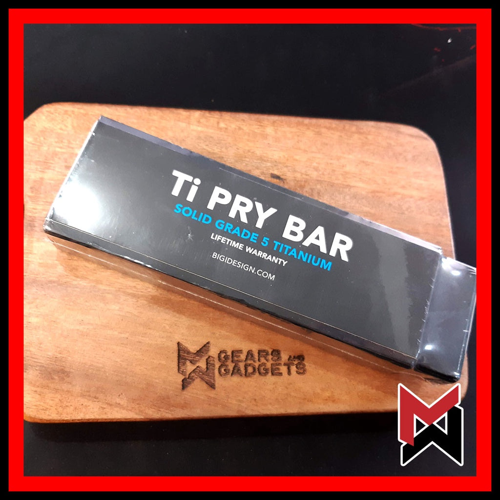 BIGiDESIGN - Ti Pry Bar - DLC Black - Titanium Prybar