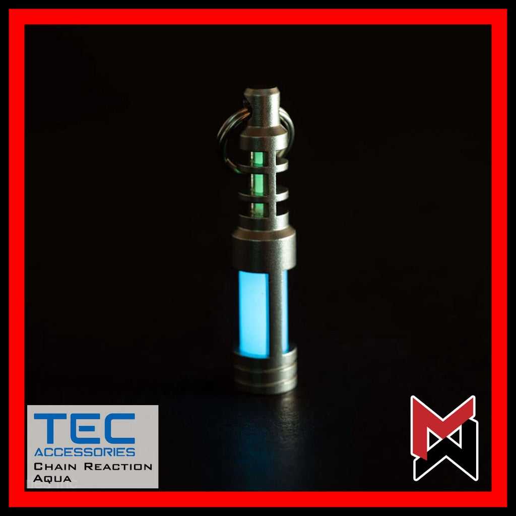 TEC - SCR Isotope Chain Reaction Fob - Aqua / Green - Tritium Trits