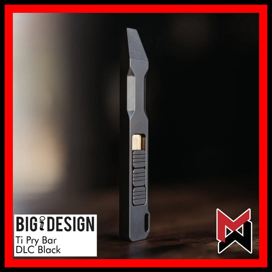 BIGiDESIGN - Ti Pry Bar - DLC Black - Titanium Prybar