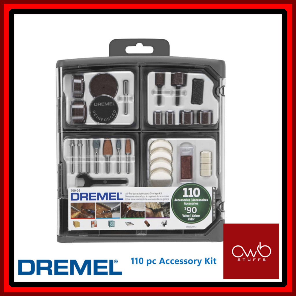 Dremel - Original 110 pc piece All Purpose Rotary Tool Accessory Kit - 709-02