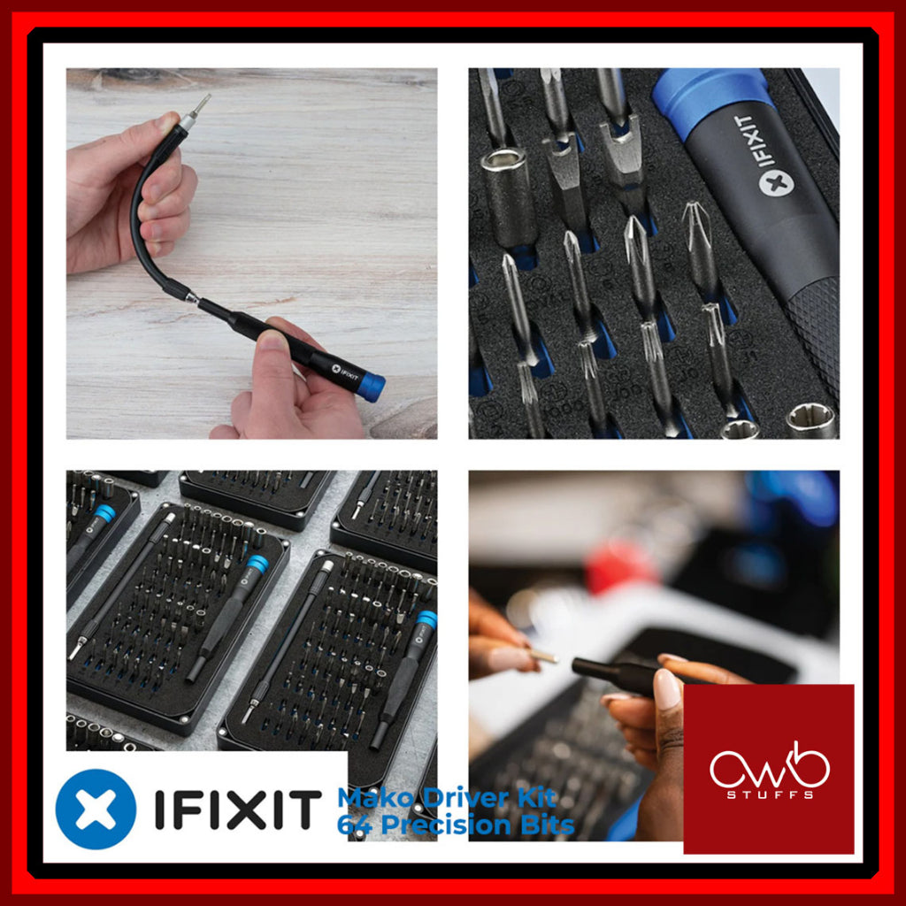 iFixit - Mako Driver Kit - 64 Precision bits w/ Security Bits