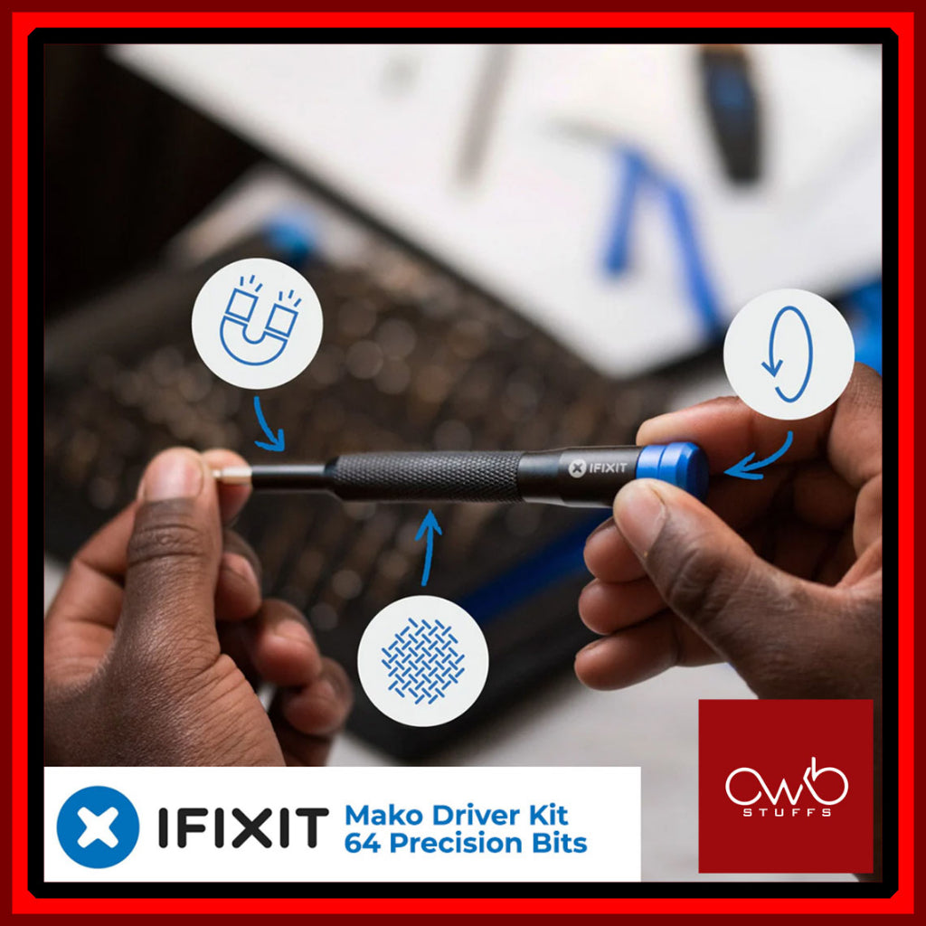 iFixit - Mako Driver Kit - 64 Precision bits w/ Security Bits