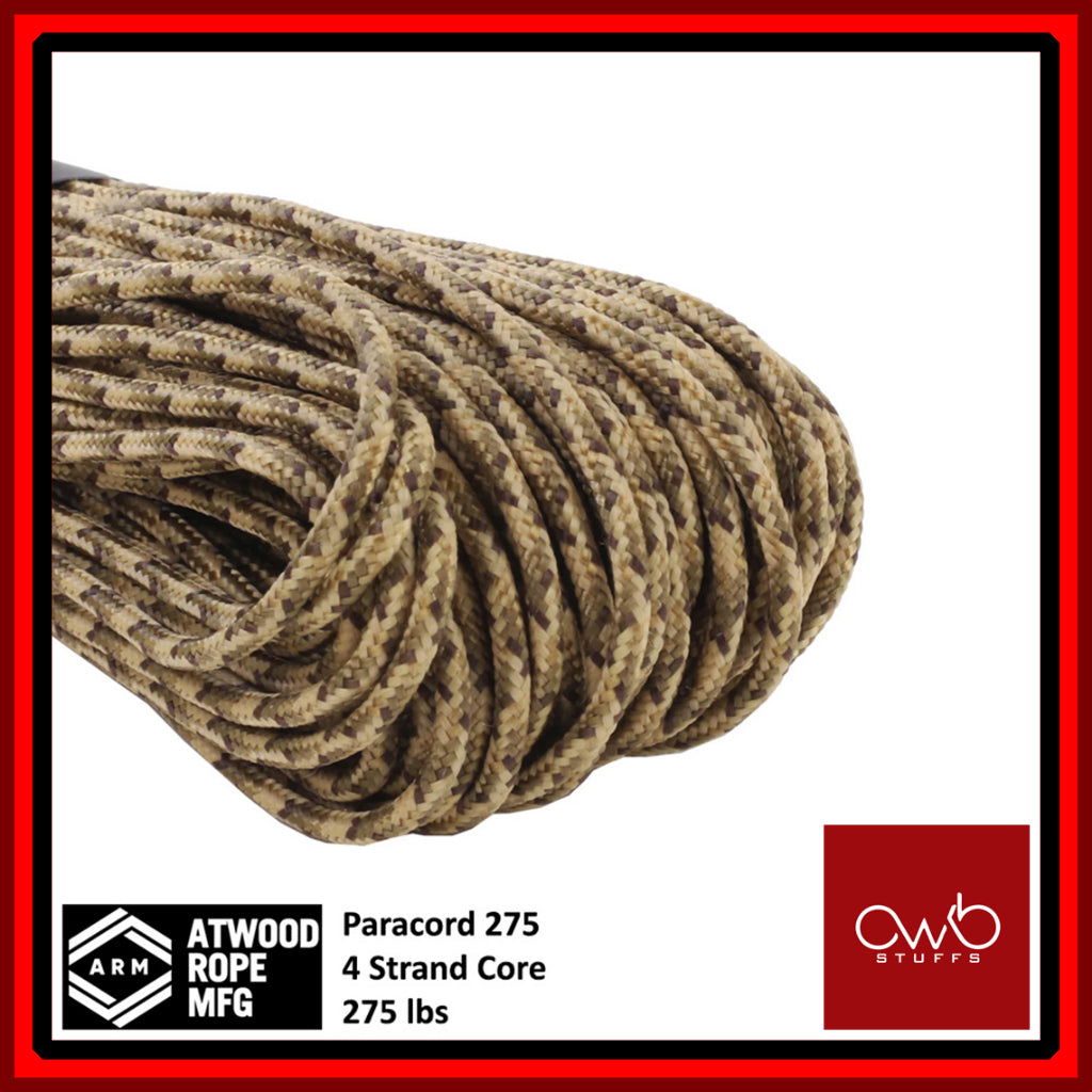 ATWOOD USA - Tactical Cord 275 - Set 1 of 2 - Paracord 3/32 4 Strand