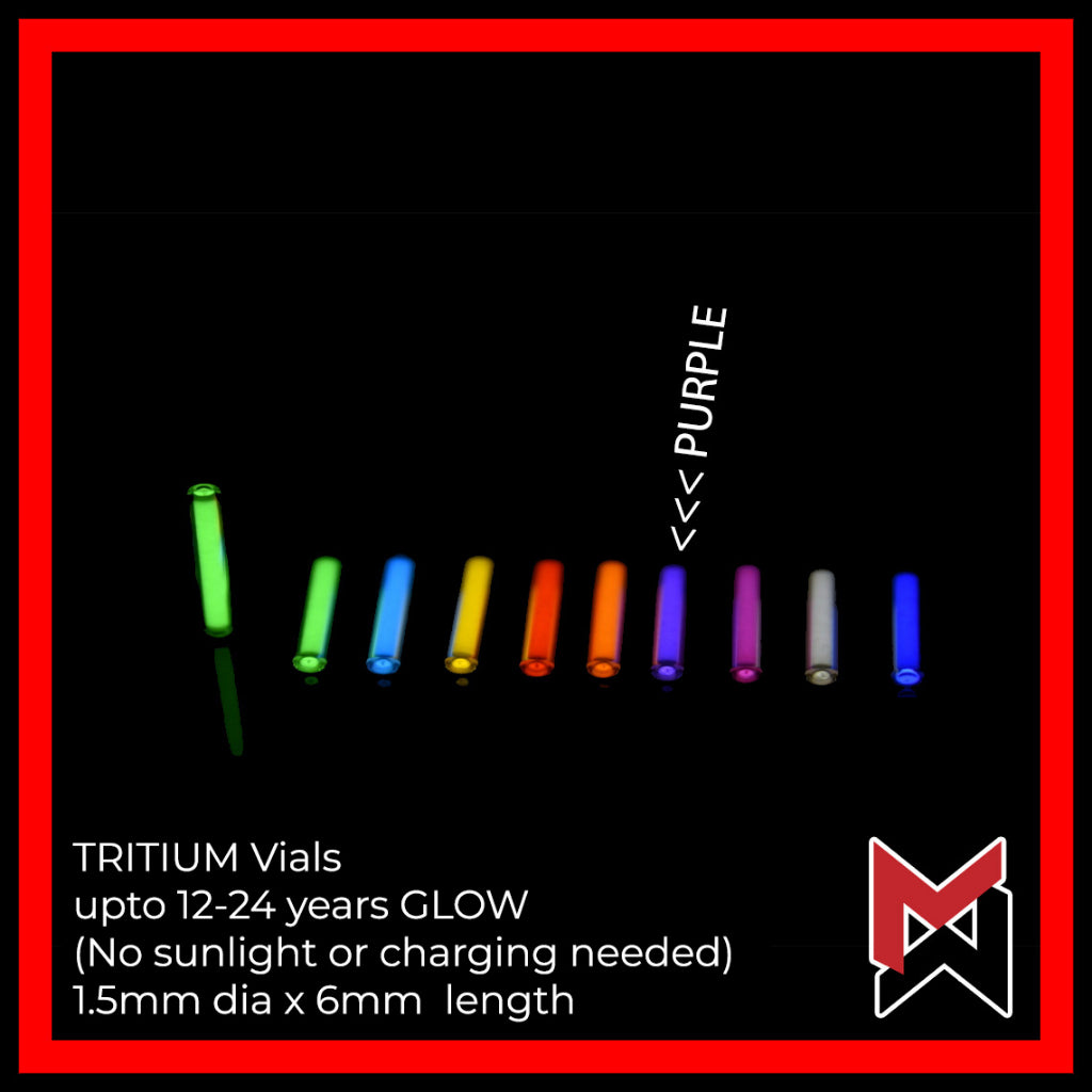 Tritium Vials - 1.5mm x 6mm - fits Reylight Pineapple trits TEC -