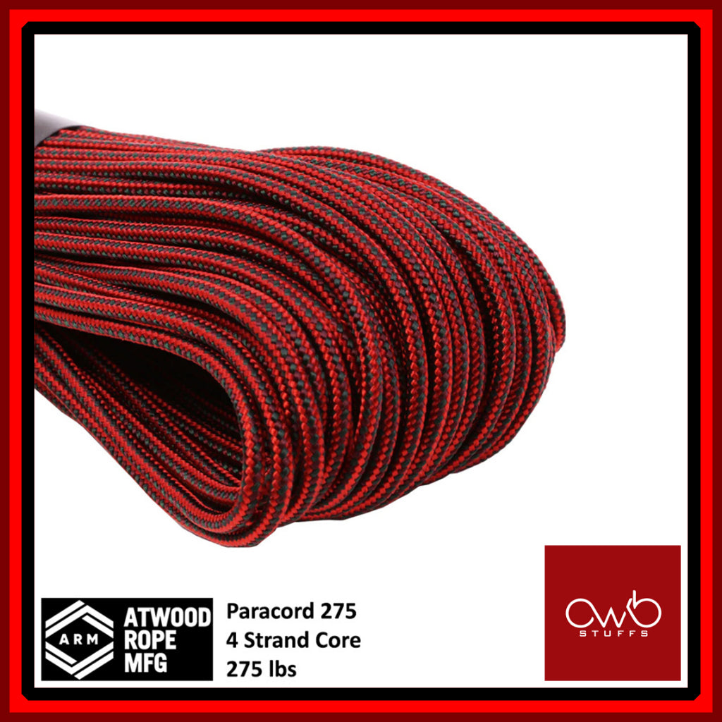 ATWOOD USA - Tactical Cord 275 - Set 1 of 2 - Paracord 3/32 4 Strand