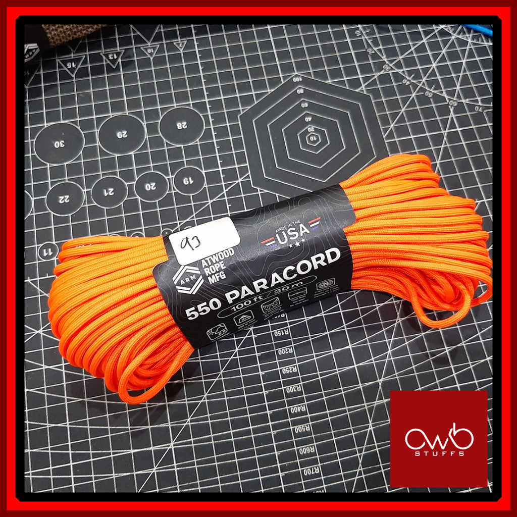 Atwood USA - Paracord 550 - 10ft Length - Set 1 of 4