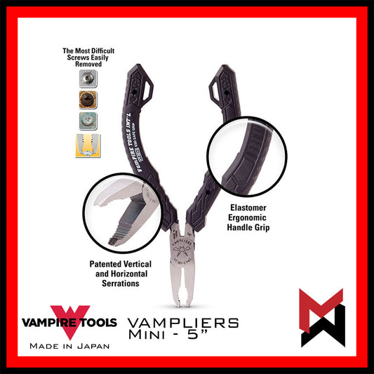 Vampliers Mini 5" Screw Extraction Pliers ESD Safe - Made in Japan