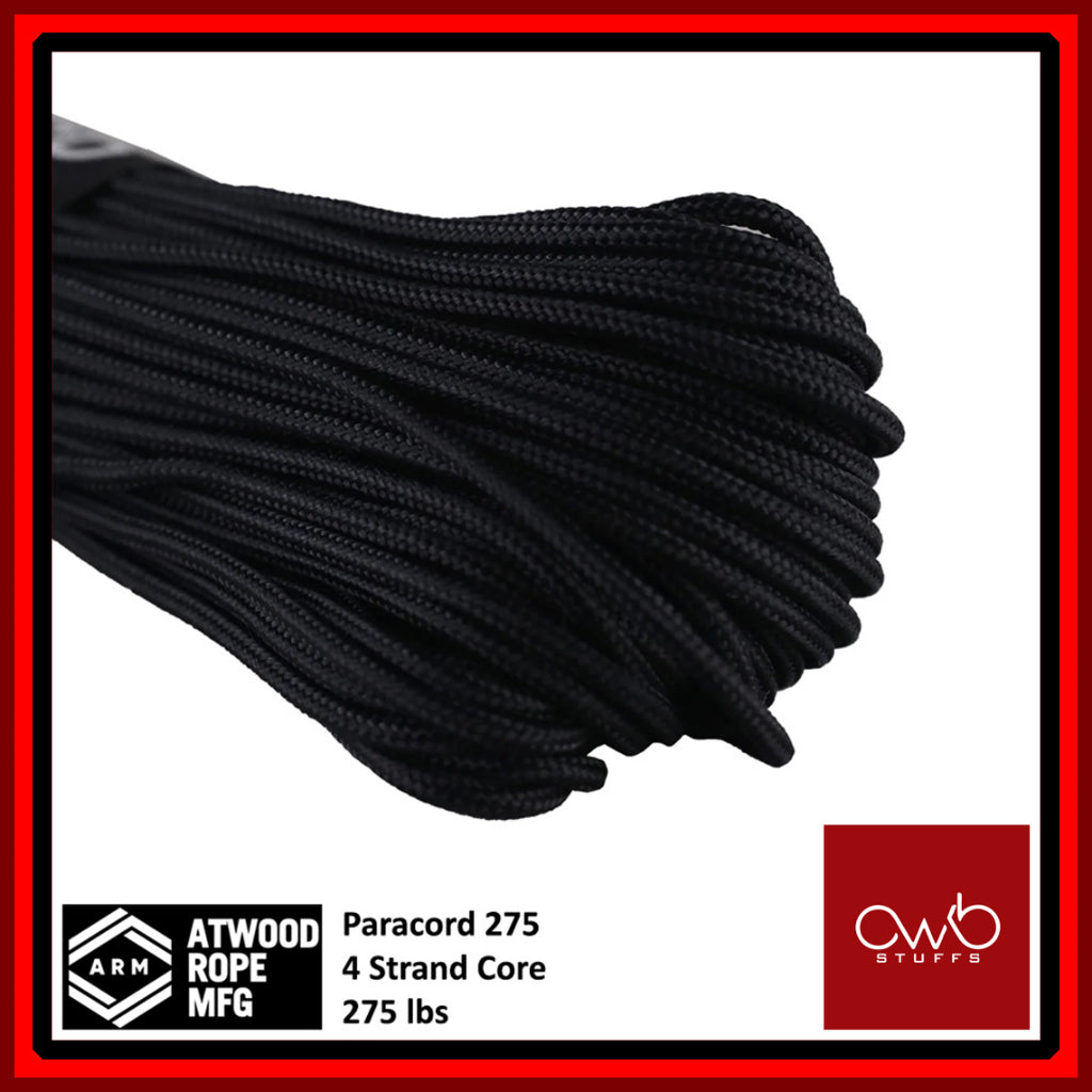 ATWOOD USA - Tactical Cord 275 - Set 1 of 2 - Paracord 3/32 4 Strand