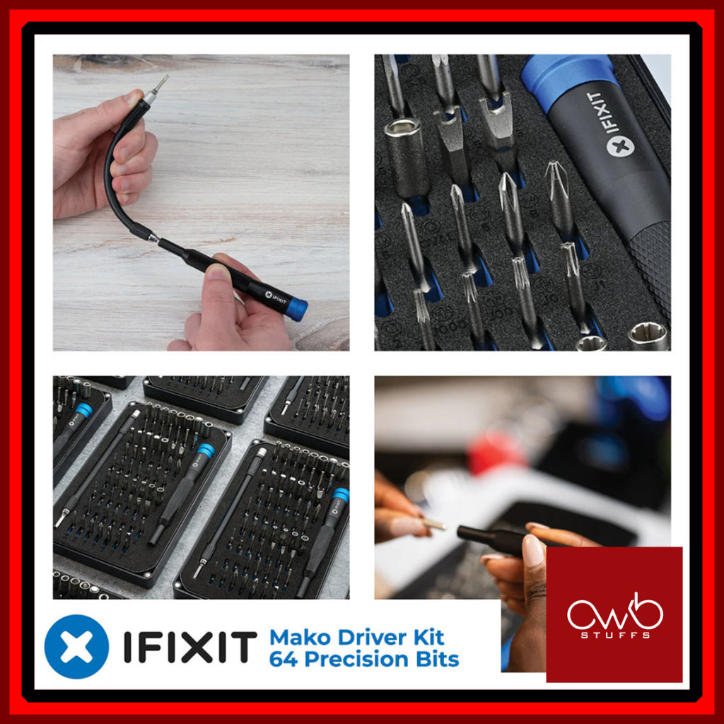 iFixit - Mako Driver Kit - 64 Precision bits w/ Security Bits