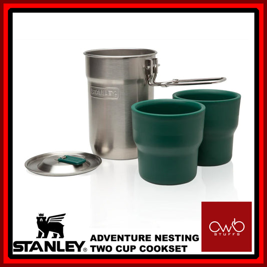 Stanley Adventure Nesting Two Cup Cookset - Camping Mug - Cook Set