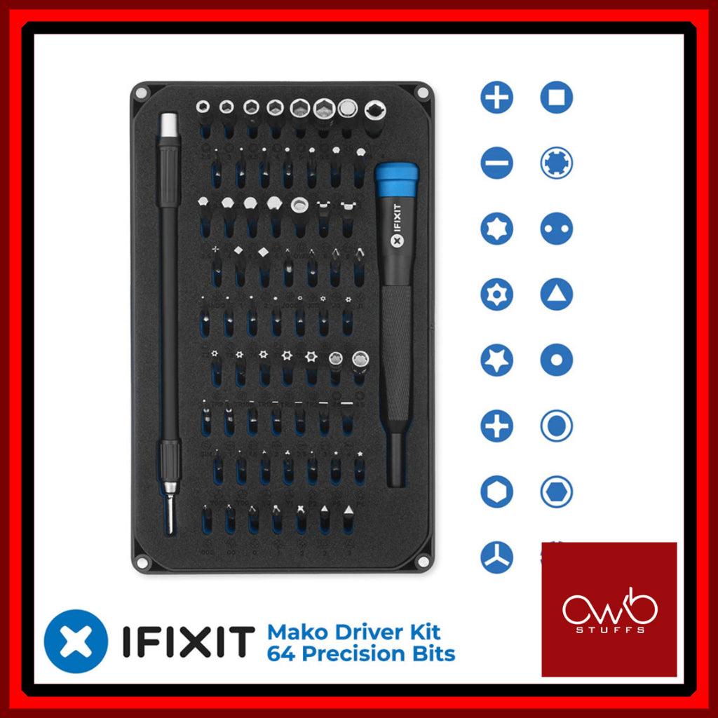 iFixit - Mako Driver Kit - 64 Precision bits w/ Security Bits