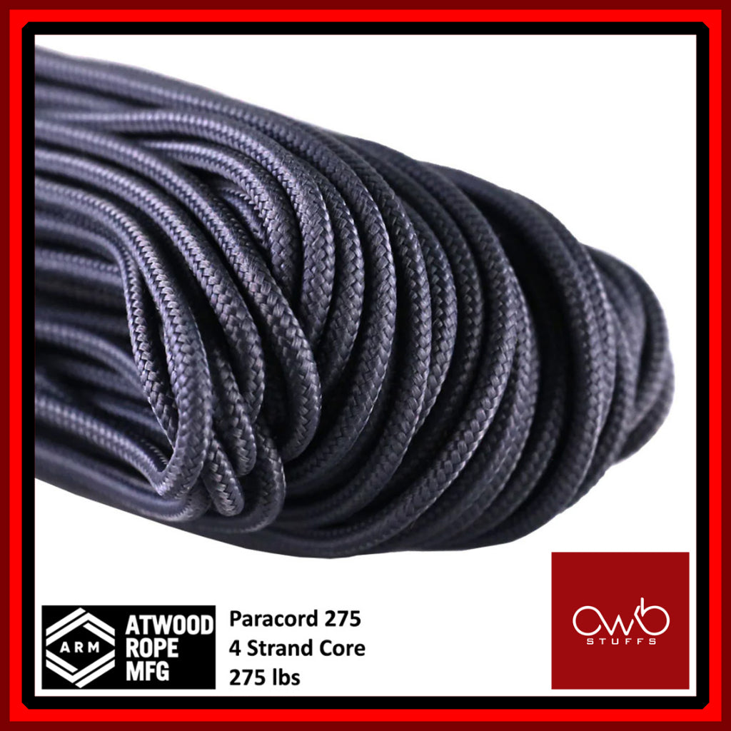 ATWOOD USA - Tactical Cord 275 - Set 1 of 2 - Paracord 3/32 4 Strand