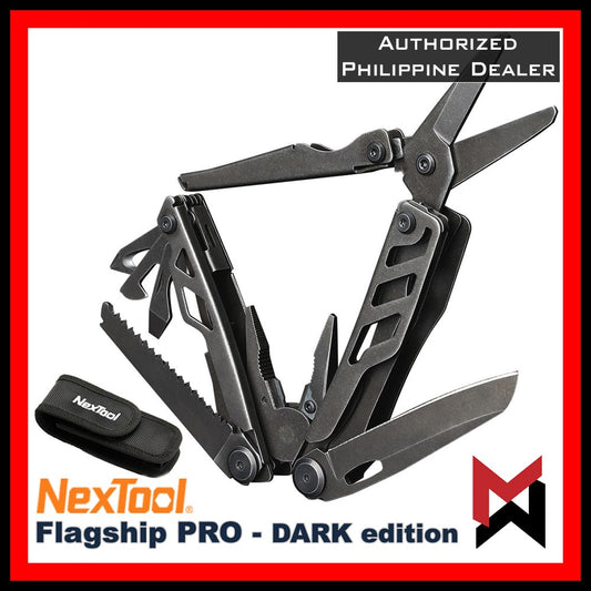 NexTool Flagship PRO Dark Edition - Black w/ Nylon Pouch