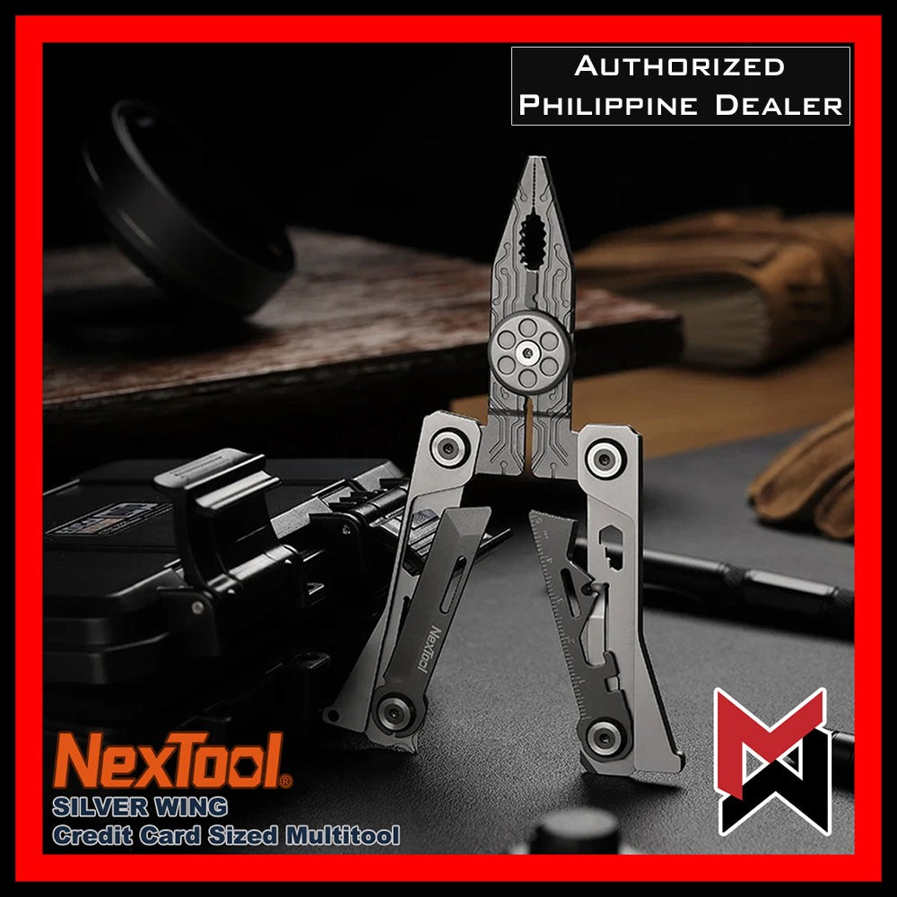 NexTool - Silver Wing - Credit Card Size Pliers Multitool - SilverWing