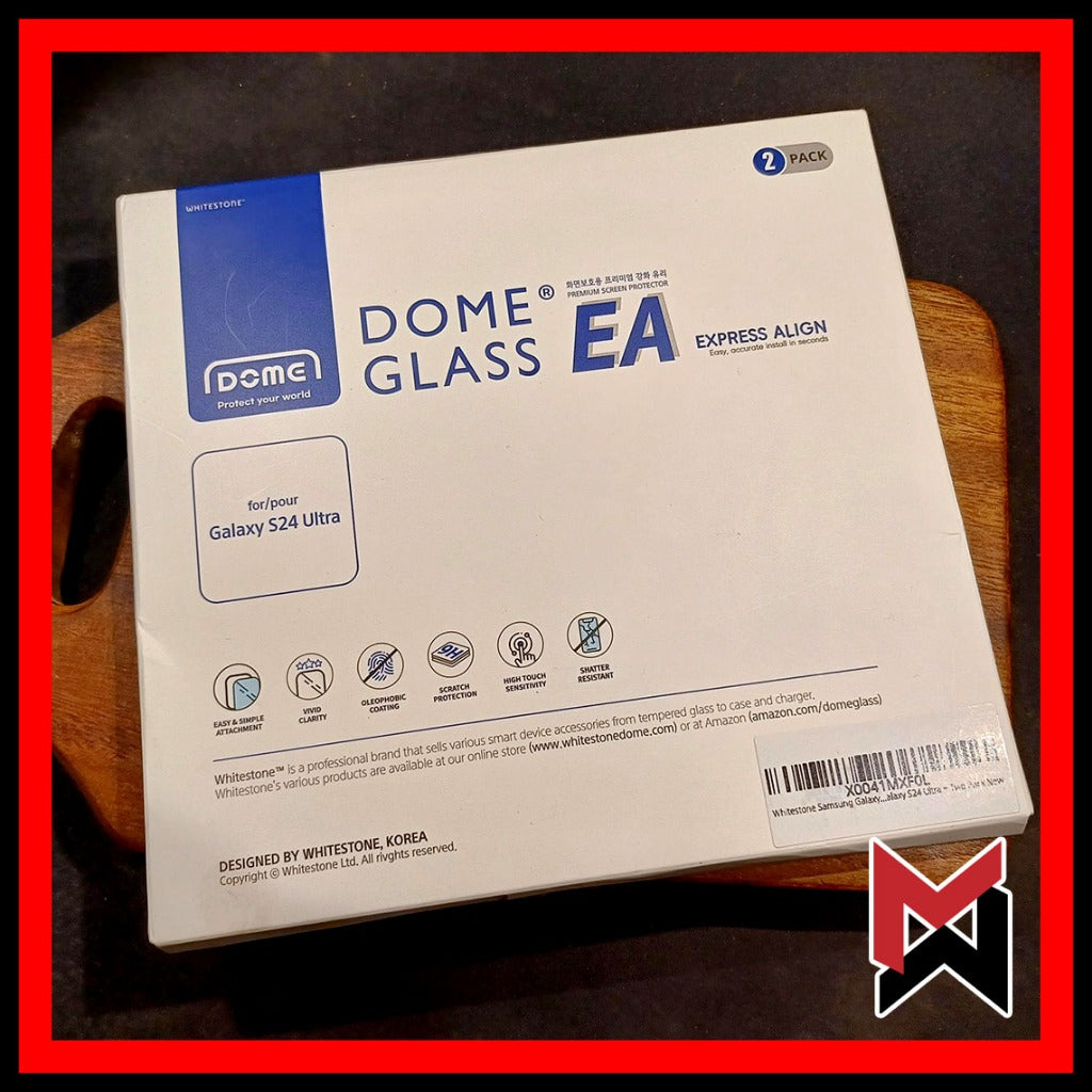 Whitestone Dome S24 Ultra Tempered Glass 2 pack Express Align