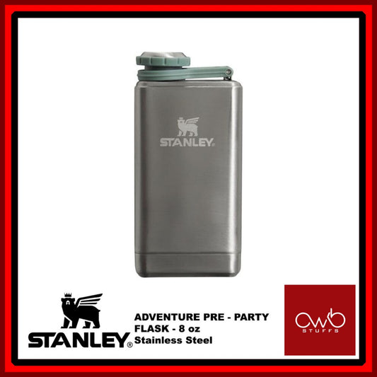 Stanley - Classic Pre-Party Flask 8oz - Liquor and Spirit Flask - Stainless