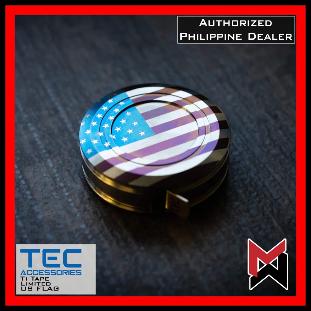 TEC - Ti Titanium Tape Measure - US Flag / PCB - Limited Exclusive Edition TEC Accessories