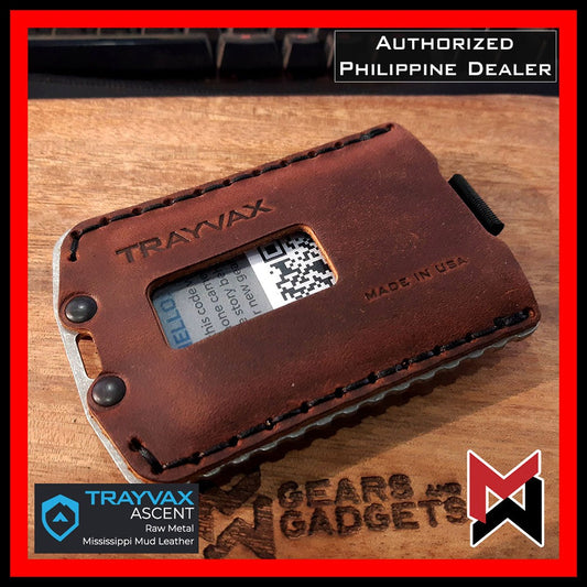 Trayvax - Ascent Wallet - Raw Metal - Mississippi Leather